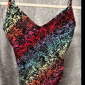 Multicolor PINK bodysuit NWT